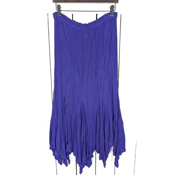 Vintage gauzy handkerchief hem maxi skirt - Picture 5 of 5